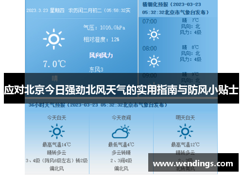应对北京今日强劲北风天气的实用指南与防风小贴士